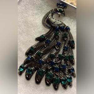 Vintage Peacock Brooche from 40s